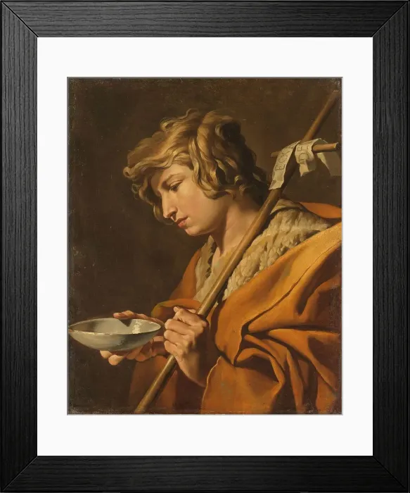 Framed Print : St John the Baptist, 1630-1650. Creator: Matthias Stomer Framed Print : St John the Baptist, 1630-1650. Creator: Matthias Stomer