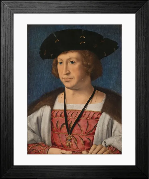 Framed Print : Floris van Egmond (1469-1539), Count of Buren en Leerdam, c.1519. Creator: Jan Gossaert Framed Print : Floris van Egmond (1469-1539), Count of Buren en Leerdam, c.1519. Creator: Jan Gossaert