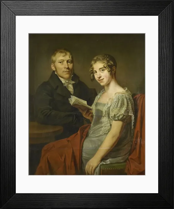 Framed Print : Hendrik Arend van den Brink (1783-1852) and his Wife Lucretia Johanna... 1805-1830. Creator: Louis Moritz Framed Print : Hendrik Arend van den Brink (1783-1852) and his Wife Lucretia Johanna... 1805-1830. Creator: Louis Moritz