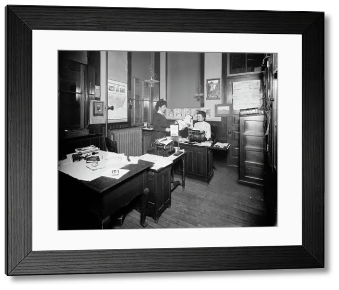 Framed Print : Stenographers room, Leland & Faulconer Manufacturing Co. Detroit, Mich. 1903 Nov. Creator: Unknown. Stenographers room, Leland & Faulconer Manufacturing Co. Detroit, Mich. 1903 Nov. Creator: Unknown Framed Print : Stenographers room, Leland & Faulconer Manufacturing Co. Detroit, Mich. 1903 Nov. Creator: Unknown. Stenographers room, Leland & Faulconer Manufacturing Co. Detroit, Mich. 1903 Nov. Creator: Unknown