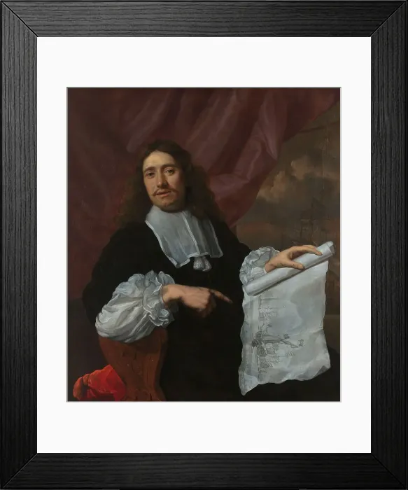 Framed Print : Willem van de Velde II (1633-1707), Painter, 1660-1672. Creator: Lodewyk van der Helst Framed Print : Willem van de Velde II (1633-1707), Painter, 1660-1672. Creator: Lodewyk van der Helst