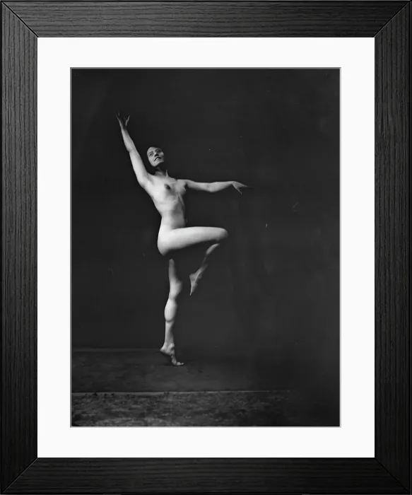 Framed Print : Unidentified dancer, possibly an Elizabeth Duncan dancer, between 1911 and 1942. Creator: Arnold Genthe Framed Print : Unidentified dancer, possibly an Elizabeth Duncan dancer, between 1911 and 1942. Creator: Arnold Genthe