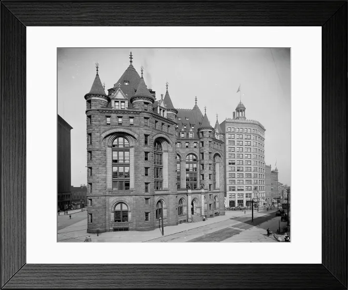 Framed Print : Erie Co[unty] Savings Bank, Buffalo, between 1900 and 1906. Creator: Unknown