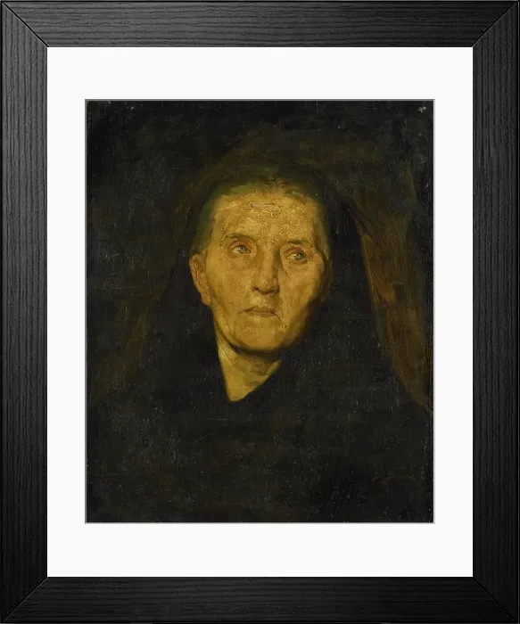 Framed Print : The Mourning Widow, c.1860-c.1865. Creator: Diederik Franciscus Jamin Framed Print : The Mourning Widow, c.1860-c.1865. Creator: Diederik Franciscus Jamin