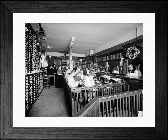 Framed Print : General offices, Whitney Warner Publishing Co. Detroit, Mich. between 1900 and 1905. Creator: Unknown Framed Print : General offices, Whitney Warner Publishing Co. Detroit, Mich. between 1900 and 1905. Creator: Unknown