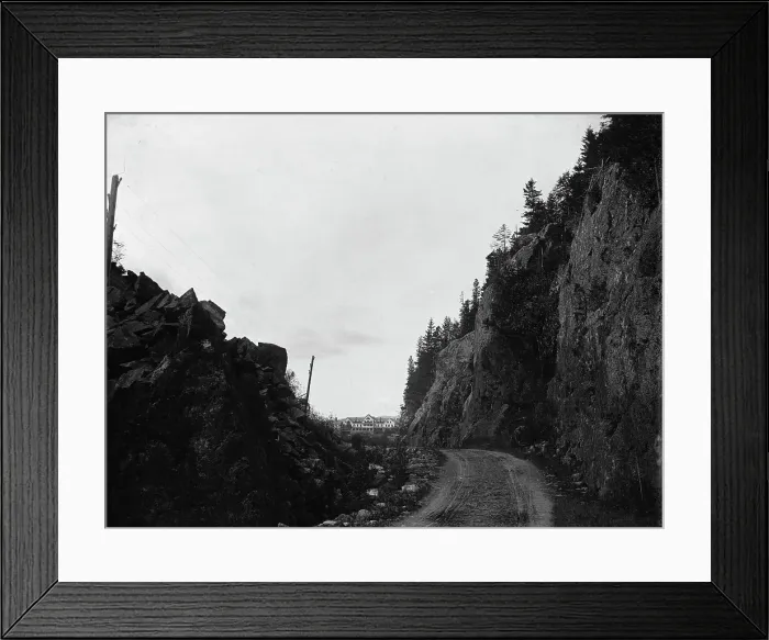 Framed Print : Gate of Crawford Notch from below, White Mountains, c1900. Creator: Unknown Framed Print : Gate of Crawford Notch from below, White Mountains, c1900. Creator: Unknown