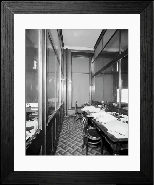 Framed Print : Stenographers room, Mulford & Petry Co. (1904?). Creator: Unknown. Stenographers room, Mulford & Petry Co. (1904?). Creator: Unknown Framed Print : Stenographers room, Mulford & Petry Co. (1904?). Creator: Unknown. Stenographers room, Mulford & Petry Co. (1904?). Creator: Unknown