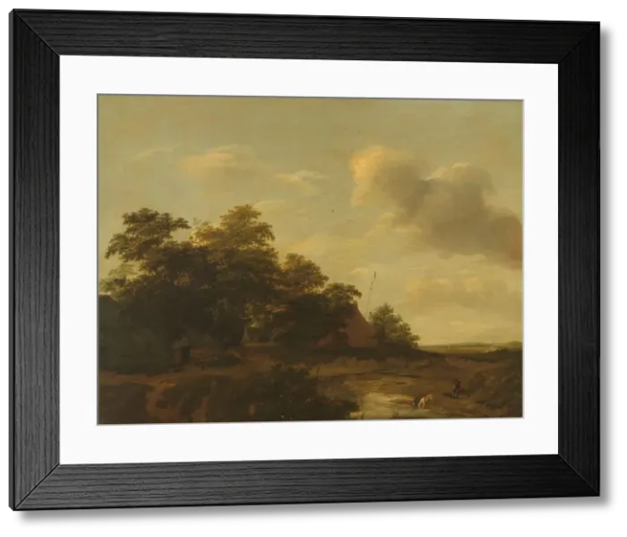 Framed Print : Landscape with a Farm, 1648. Creator: Jan van der Meer Framed Print : Landscape with a Farm, 1648. Creator: Jan van der Meer