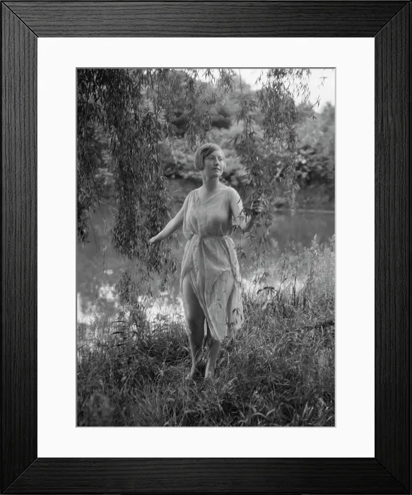 Framed Print : Unidentified dancer, possibly an Elizabeth Duncan dancer, between 1911 and 1942. Creator: Arnold Genthe Framed Print : Unidentified dancer, possibly an Elizabeth Duncan dancer, between 1911 and 1942. Creator: Arnold Genthe