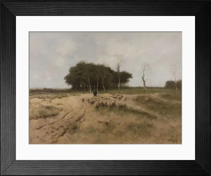 Framed Print : On the Heath near Laren, 1887. Creator: Anton Mauve Framed Print : On the Heath near Laren, 1887. Creator: Anton Mauve