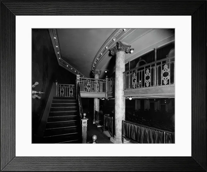 Framed Print : The Foyer, Temple Theatre, Detroit, Mich. between 1900 and 1905. Creator: Unknown Framed Print : The Foyer, Temple Theatre, Detroit, Mich. between 1900 and 1905. Creator: Unknown