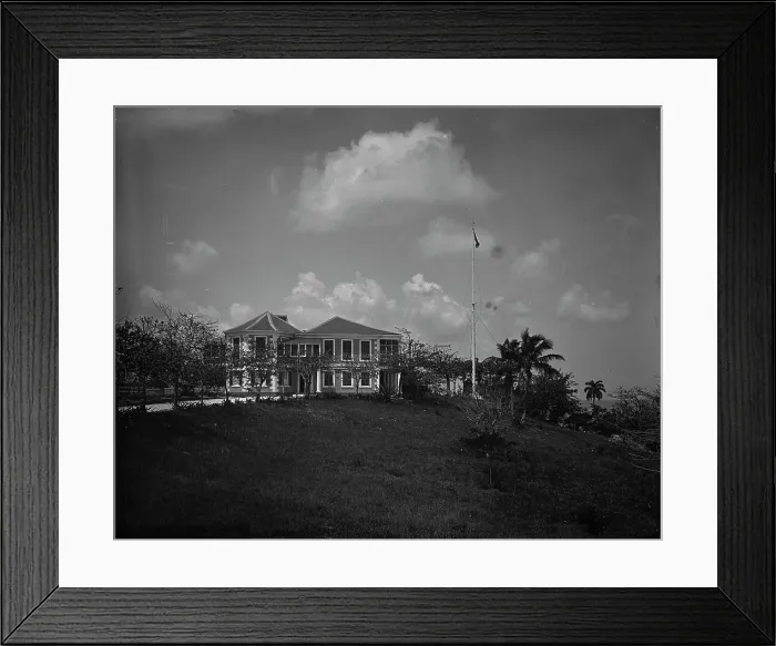 Framed Print : Governor's residence, Nassau, Bahama Isl'ds, c1901. Creator: Unknown Framed Print : Governor's residence, Nassau, Bahama Isl'ds, c1901. Creator: Unknown