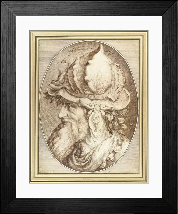 Framed Print : Neptune, 1602. Creator: Matham, Jacob (1571-1631) Framed Print : Neptune, 1602. Creator: Matham, Jacob (1571-1631)