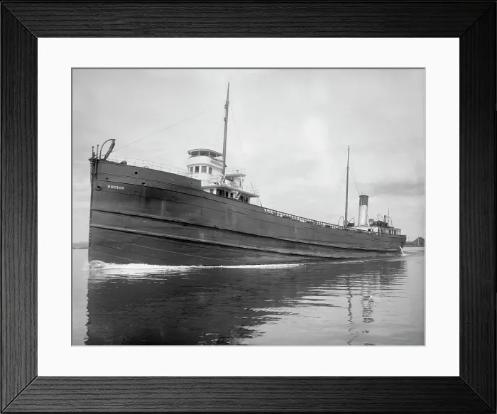 Framed Print : S.S. Briton, between 1900 and 1910. Creator: Unknown Framed Print : S.S. Briton, between 1900 and 1910. Creator: Unknown