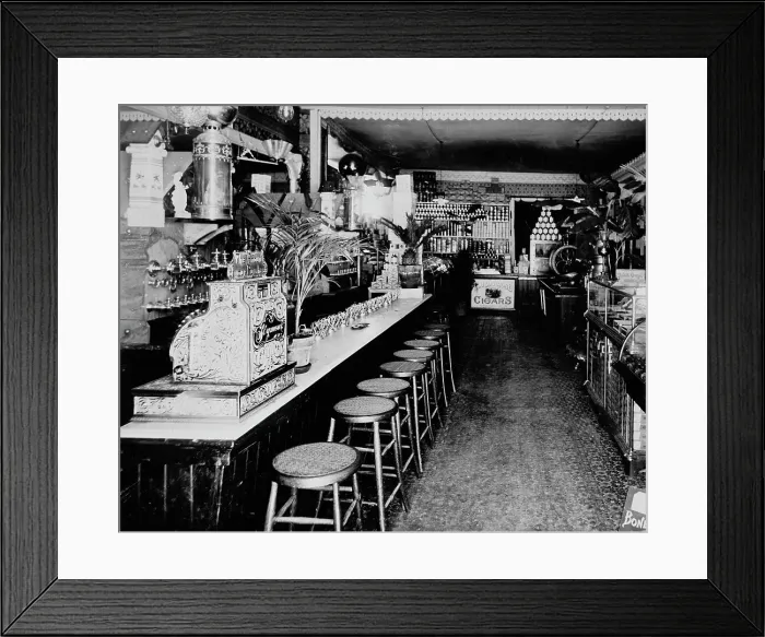Framed Print : Store of Chas. W. Seymour, Plattsburg, N.Y, between 1895 and 1910. Creator: Unknown Framed Print : Store of Chas. W. Seymour, Plattsburg, N.Y, between 1895 and 1910. Creator: Unknown