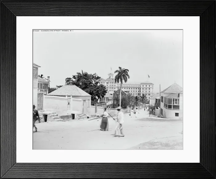 Framed Print : Cumberland Street, Nassau, W.I. between 1900 and 1906. Creator: Unknown Framed Print : Cumberland Street, Nassau, W.I. between 1900 and 1906. Creator: Unknown