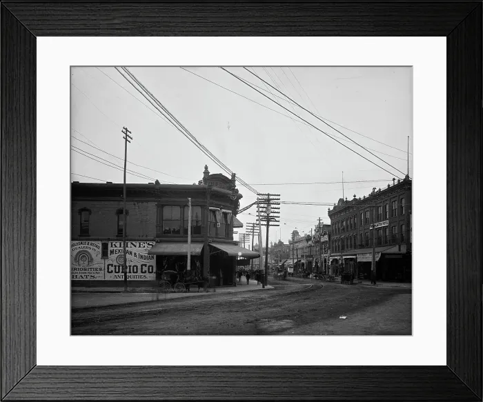 Framed Print : El Paso Street, El Paso, Texas, c1903. Creator: Unknown Framed Print : El Paso Street, El Paso, Texas, c1903. Creator: Unknown