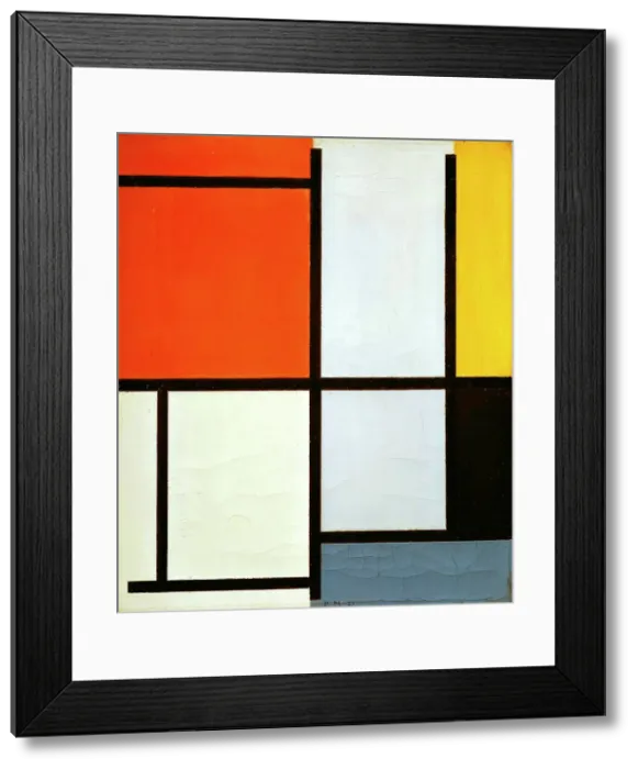 Framed Print : Composition No. 3 with orange-red, yellow, black and grey, 1921. Creator: Mondrian, Piet (1872-1944) Framed Print : Composition No. 3 with orange-red, yellow, black and grey, 1921. Creator: Mondrian, Piet (1872-1944)