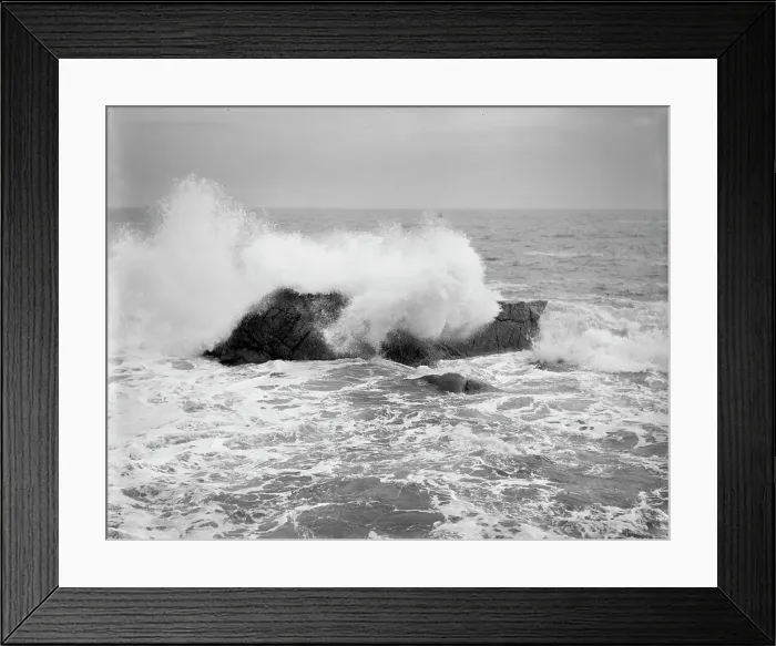 Framed Print : Surf near Nanepashemet Hotel, Marblehead, Mass. between 1895 and 1910. Creator: Unknown Framed Print : Surf near Nanepashemet Hotel, Marblehead, Mass. between 1895 and 1910. Creator: Unknown