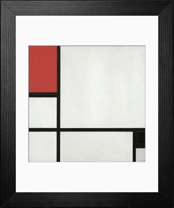 Framed Print : Composition No. I, with Red and Black, 1929. Creator: Mondrian, Piet (1872-1944) Framed Print : Composition No. I, with Red and Black, 1929. Creator: Mondrian, Piet (1872-1944)