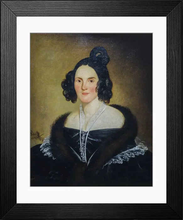 Framed Print : Portrait of the pianist, singer and composer Elena Asachi, née Teyber (1789-1877). Creator: Anonymous Framed Print : Portrait of the pianist, singer and composer Elena Asachi, née Teyber (1789-1877). Creator: Anonymous