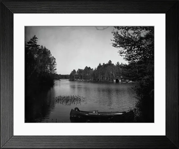 Framed Print : Outlet, Upper St. Regis Lake, Adirondack Mountains, The, c1903. Creator: Unknown Framed Print : Outlet, Upper St. Regis Lake, Adirondack Mountains, The, c1903. Creator: Unknown