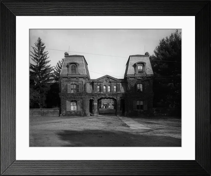 Framed Print : The Entrance, Vassar College, c1904. Creator: Unknown Framed Print : The Entrance, Vassar College, c1904. Creator: Unknown