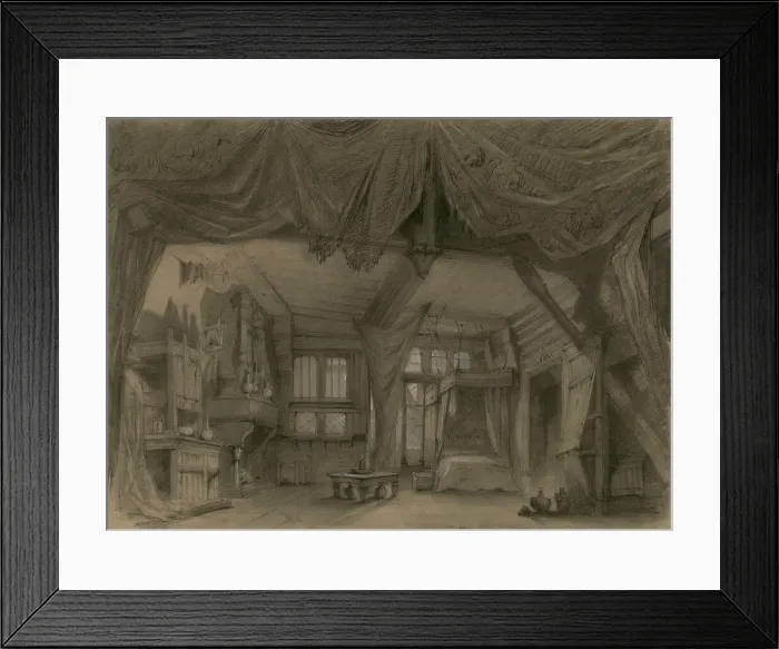 Framed Print : Stage design for the Opera La Esmeralda by Louise Bertin, 1836. Creator: Cambon, Charles-Antoine (1802-1875). Stage design for the Opera La Esmeralda by Louise Bertin, 1836. Creator: Cambon, Charles-Antoine (1802-1875) Framed Print : Stage design for the Opera La Esmeralda by Louise Bertin, 1836. Creator: Cambon, Charles-Antoine (1802-1875). Stage design for the Opera La Esmeralda by Louise Bertin, 1836. Creator: Cambon, Charles-Antoine (1802-1875)
