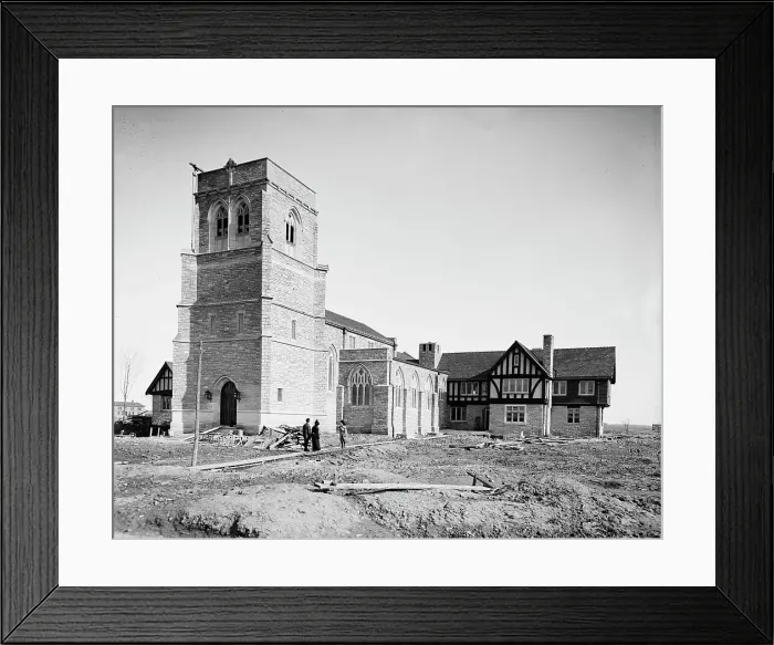 Framed Print : St. Mary's Episcopal Church, north west view, Walkerville, Canada, between 1900 and 1905. Creator: Unknown Framed Print : St. Mary's Episcopal Church, north west view, Walkerville, Canada, between 1900 and 1905. Creator: Unknown
