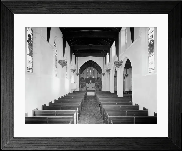 Framed Print : Interior, St. Mary's Church, Walkerville, Ont. between 1900 and 1905. Creator: Unknown Framed Print : Interior, St. Mary's Church, Walkerville, Ont. between 1900 and 1905. Creator: Unknown