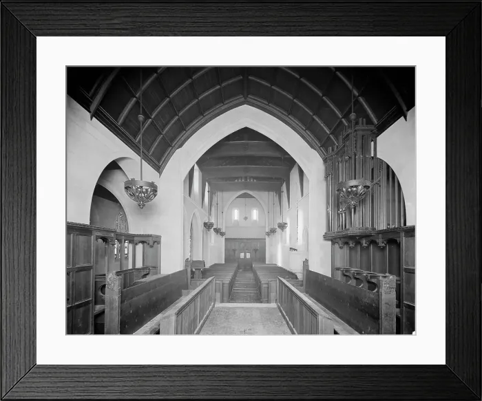 Framed Print : St. Mary's Episcopal Church, interior from chancel, Walkerville, Canada, between 1900 and 1905. Creator: Unknown Framed Print : St. Mary's Episcopal Church, interior from chancel, Walkerville, Canada, between 1900 and 1905. Creator: Unknown