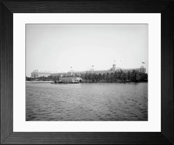 Framed Print : Royal Poinciana from wharf, Palm Beach, Fla. 1902. Creator: Unknown Framed Print : Royal Poinciana from wharf, Palm Beach, Fla. 1902. Creator: Unknown