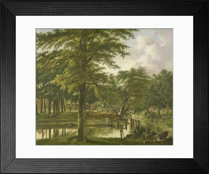 Framed Print : View of the Nieuwe Gracht near the Bolwerk, Haarlem, 1800-1831. Creator: Wybrand Hendriks Framed Print : View of the Nieuwe Gracht near the Bolwerk, Haarlem, 1800-1831. Creator: Wybrand Hendriks