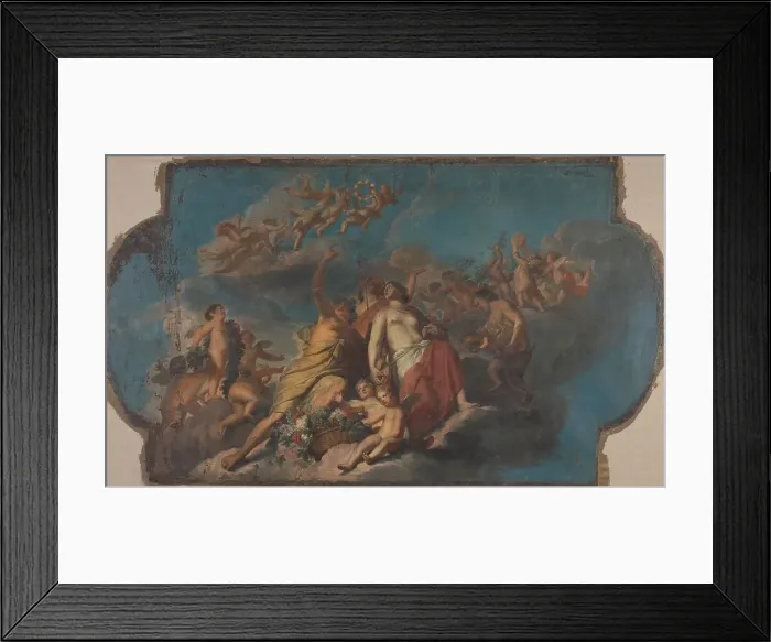 Framed Print : The Marriage of Bacchus and Ariadne, c.1675-c.1699. Creator: Anon Framed Print : The Marriage of Bacchus and Ariadne, c.1675-c.1699. Creator: Anon