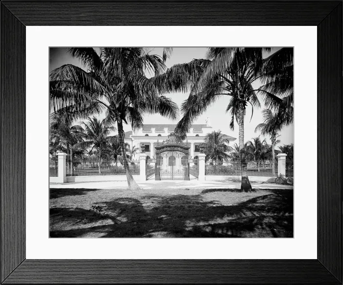 Framed Print : Whitehall, the residence of Mr. Flagler, Palm Beach, Fla. 1902. Creator: Unknown Framed Print : Whitehall, the residence of Mr. Flagler, Palm Beach, Fla. 1902. Creator: Unknown