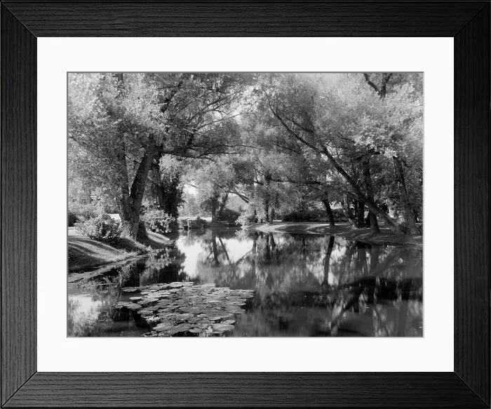 Framed Print : Willow Brook, home of Zenas Crane, Dalton, Mass. (c1909?). Creator: Unknown Framed Print : Willow Brook, home of Zenas Crane, Dalton, Mass. (c1909?). Creator: Unknown