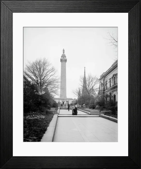 Framed Print : Washington Monument, Baltimore, Md. 1902. Creator: Unknown Framed Print : Washington Monument, Baltimore, Md. 1902. Creator: Unknown