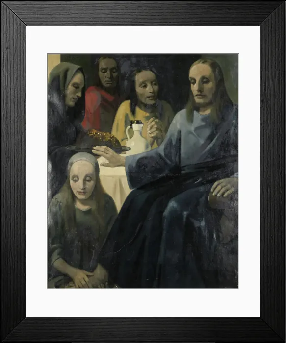 Framed Print : The washing of the feet, 1935-1943. Creator: Han van Meegeren Framed Print : The washing of the feet, 1935-1943. Creator: Han van Meegeren