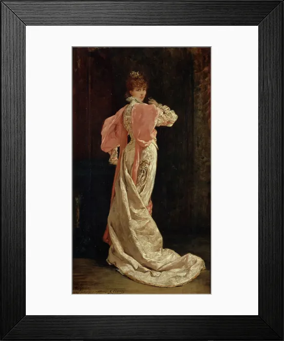 Framed Print : Portrait of Sarah Bernhardt (1844-1923), 1897. Creator: Clairin, Georges (1843-1919) Framed Print : Portrait of Sarah Bernhardt (1844-1923), 1897. Creator: Clairin, Georges (1843-1919)