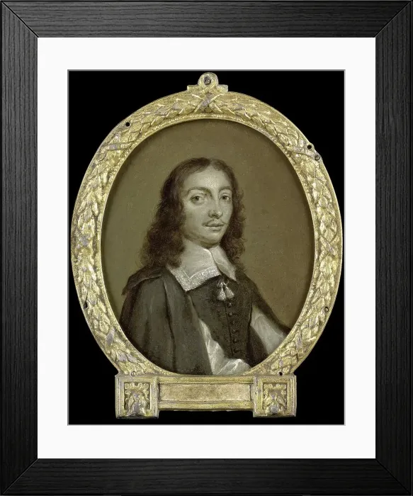 Framed Print : Portrait of Frans Godin, Poet in Brussels, 1732-1771. Creator: Jan Maurits Quinkhard Framed Print : Portrait of Frans Godin, Poet in Brussels, 1732-1771. Creator: Jan Maurits Quinkhard