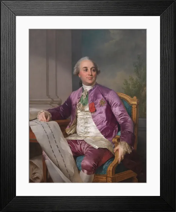 Framed Print : Portrait of Charles-Claude Flahaut de la Billarderie comte d'Angiviller (1730-1809), 1780-1789. Creator: Joseph Siffred Duplessis Framed Print : Portrait of Charles-Claude Flahaut de la Billarderie comte d'Angiviller (1730-1809), 1780-1789. Creator: Joseph Siffred Duplessis