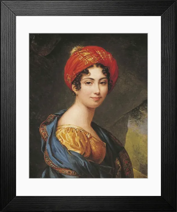 Framed Print : Self-Portrait. Creator: Duvidal de Montferrier, Julie (1797-1869) Framed Print : Self-Portrait. Creator: Duvidal de Montferrier, Julie (1797-1869)
