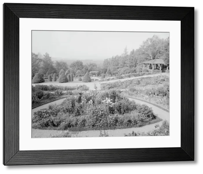 Framed Print : The Gardens, home of the Hon. Joseph Choate, Stockbridge, Mass. c.between 1910 and 1920. Creator: Unknown Framed Print : The Gardens, home of the Hon. Joseph Choate, Stockbridge, Mass. c.between 1910 and 1920. Creator: Unknown