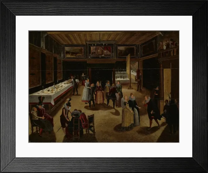 Framed Print : Evening Party, 1600-1620. Creator: Unknown Framed Print : Evening Party, 1600-1620. Creator: Unknown