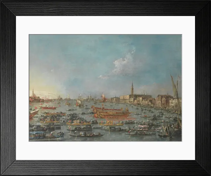 Framed Print : The Bucintoro Festival of Venice, 1780-1793. Creator: Francesco Guardi Framed Print : The Bucintoro Festival of Venice, 1780-1793. Creator: Francesco Guardi