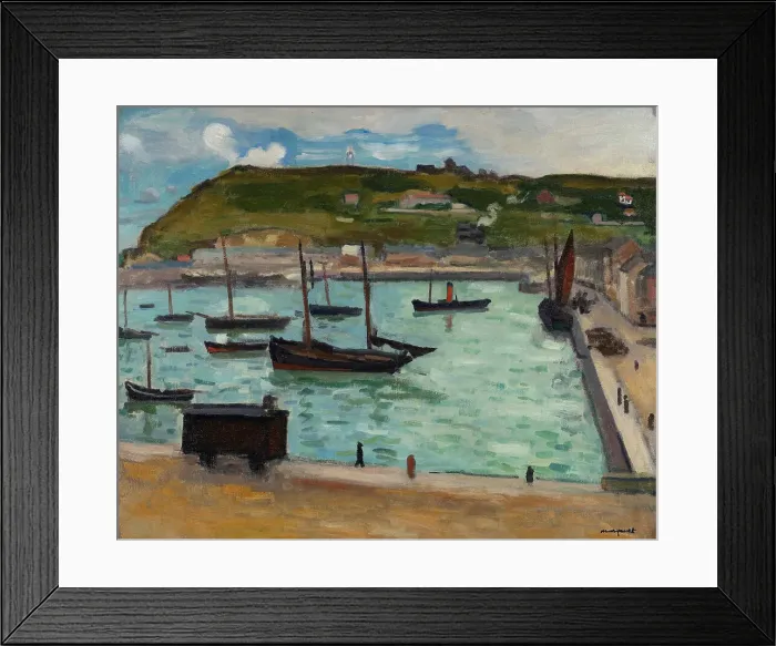 Framed Print : Le Port de Fécamp, 1906. Creator: Marquet, Pierre-Albert (1875-1947) Framed Print : Le Port de Fécamp, 1906. Creator: Marquet, Pierre-Albert (1875-1947)