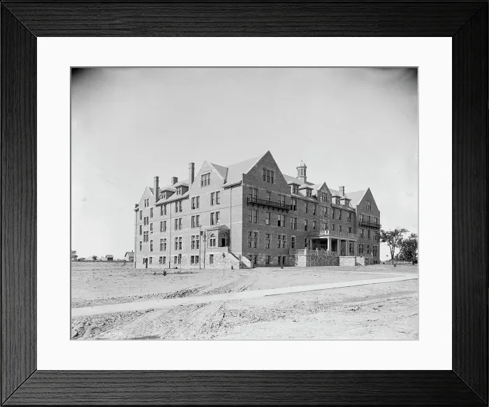 Framed Print : Alma College, Wright Hall, Alma, Mich. between 1895 and 1910. Creator: Unknown Framed Print : Alma College, Wright Hall, Alma, Mich. between 1895 and 1910. Creator: Unknown