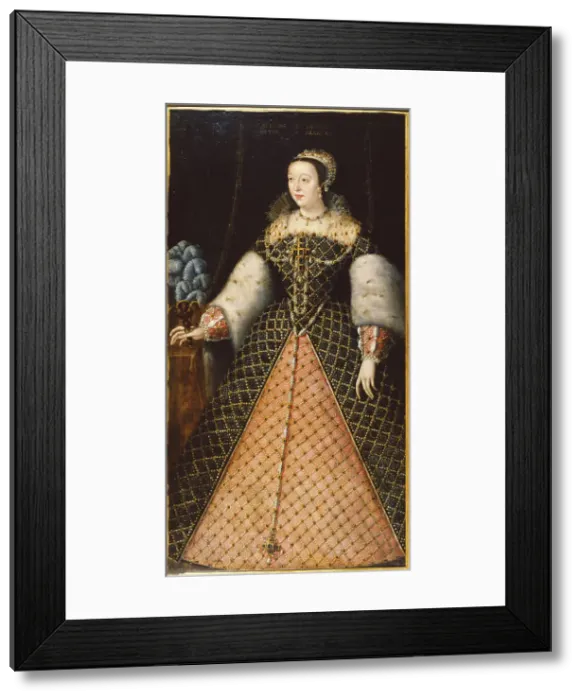 Framed Print : Portrait of Catherine de Medici (1519-1589), c. 1550. Creator: Le Mannier, Germain (active c. 1537-1559) Framed Print : Portrait of Catherine de Medici (1519-1589), c. 1550. Creator: Le Mannier, Germain (active c. 1537-1559)
