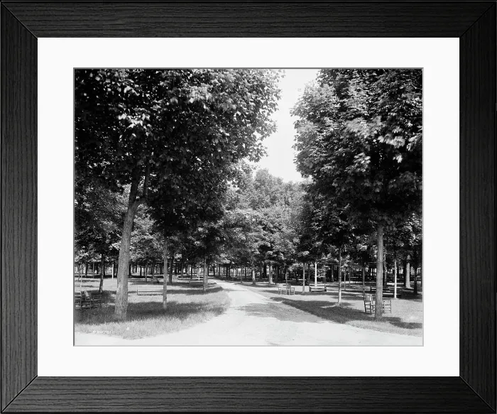 Framed Print : Sanitarium Park, Alma, Mich. between 1895 and 1910. Creator: Unknown Framed Print : Sanitarium Park, Alma, Mich. between 1895 and 1910. Creator: Unknown