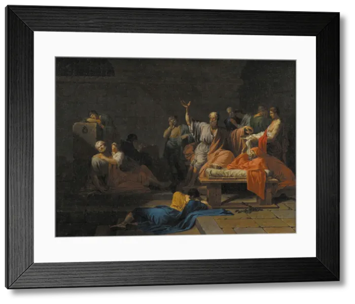 Framed Print : The Death of Socrates, 1786-1787. Creator: Jean Francois Pierre Peyron Framed Print : The Death of Socrates, 1786-1787. Creator: Jean Francois Pierre Peyron